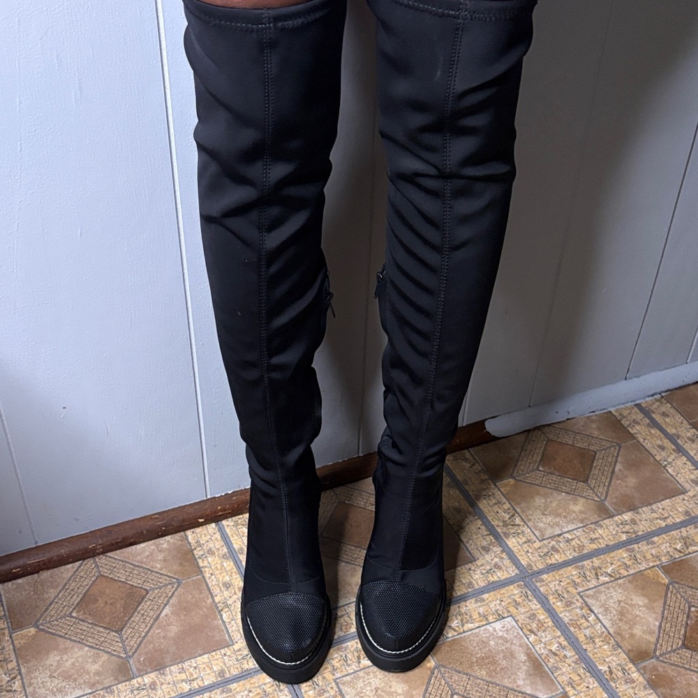 Black Over-the-Knee Women's Boots